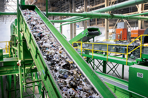 Lines for various waste types 