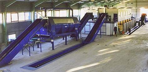 TDS separated waste final sorting lines 