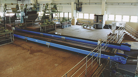 Conveyors for waste water treatment plants 