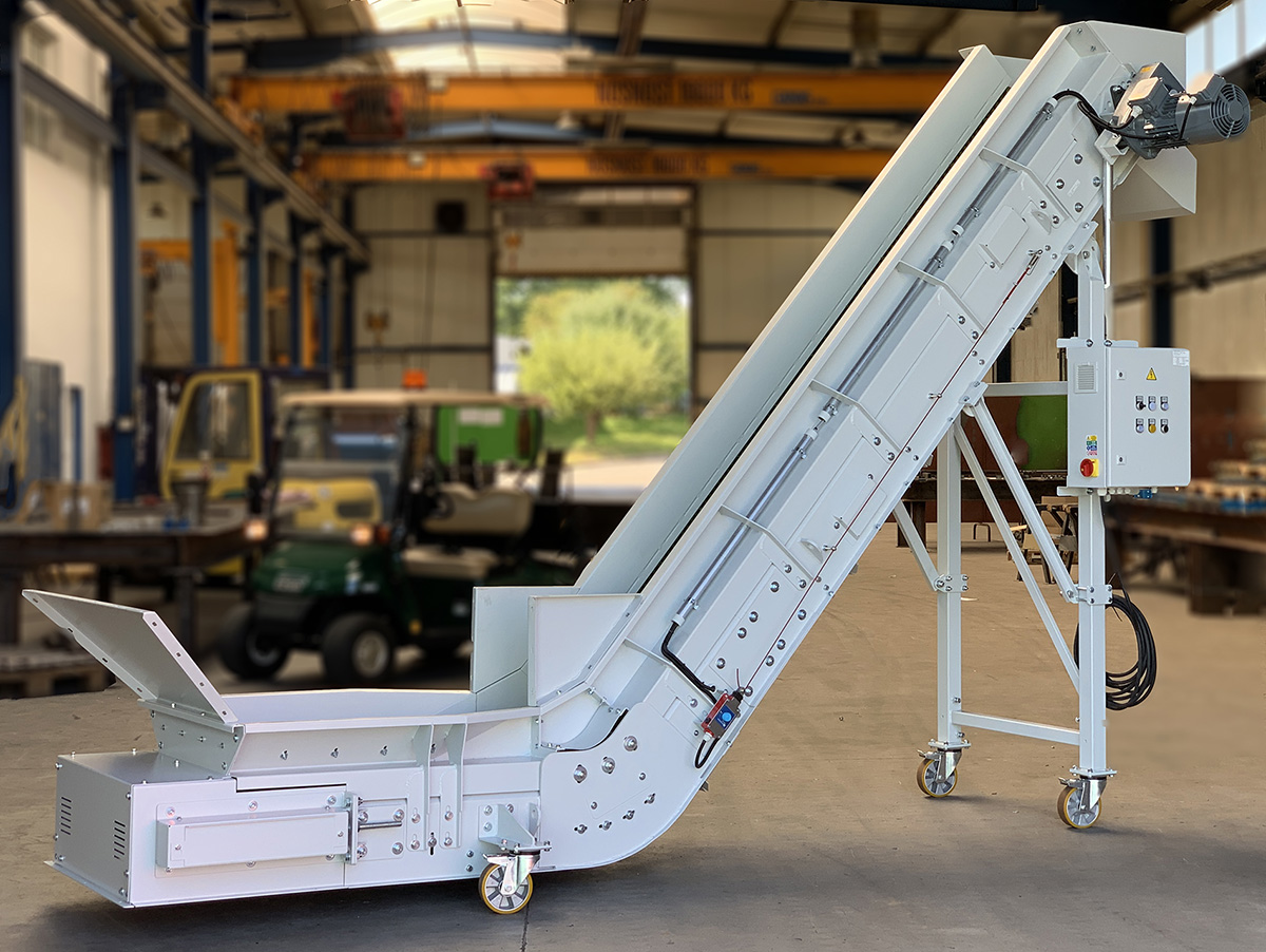 Belt conveyors for industry, undercarriages 